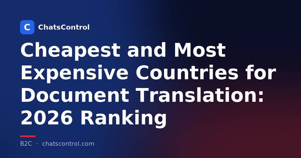 Cheapest and Most Expensive Countries for Document Translation: 2026 Ranking