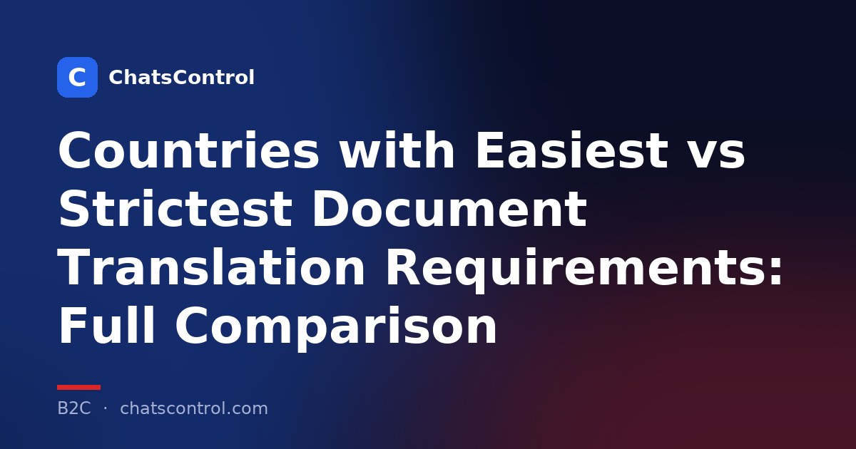 Countries with Easiest vs Strictest Document Translation Requirements: Full Comparison