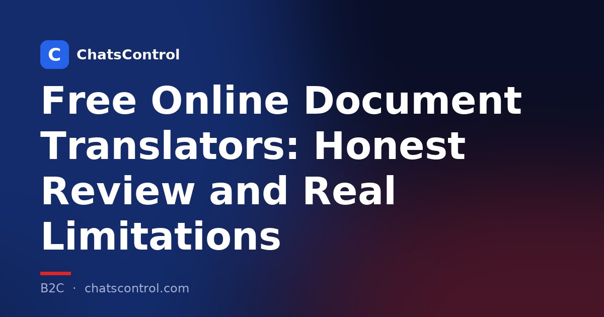 Free Online Document Translators: Honest Review and Real Limitations