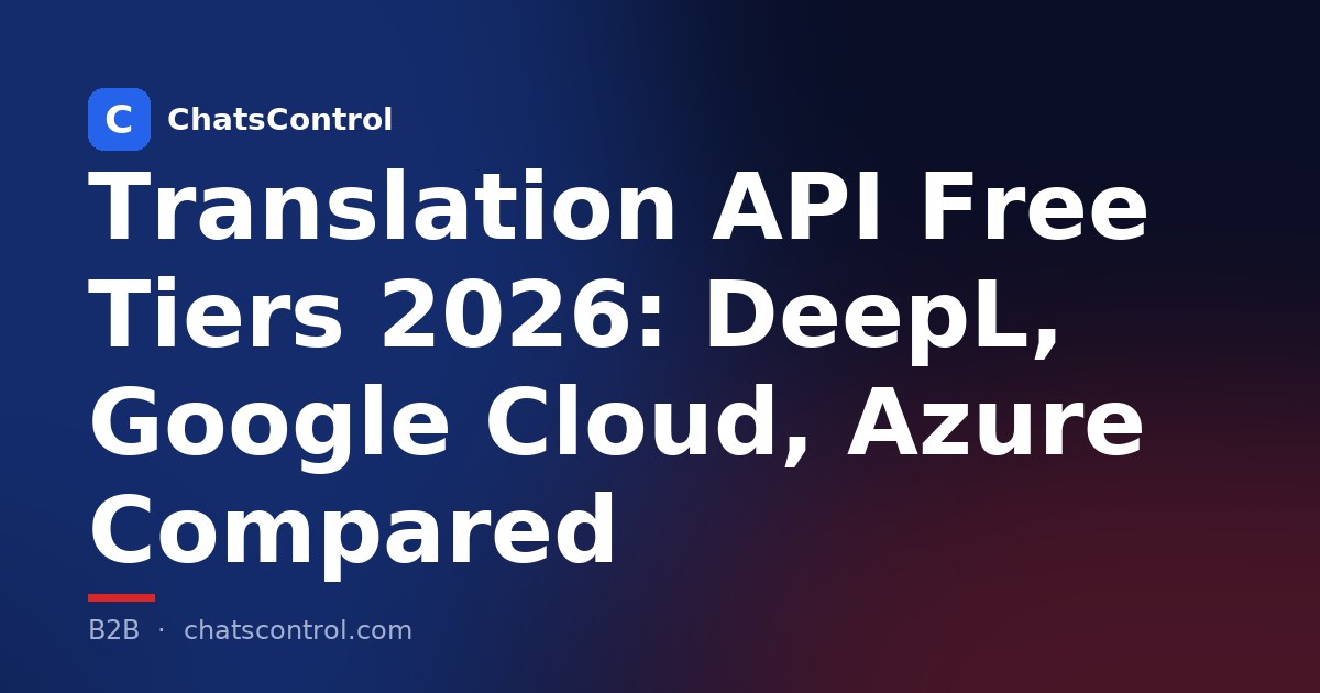 Translation API Free Tiers 2026: DeepL, Google Cloud, Azure Compared