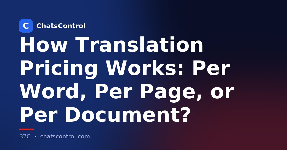 How Translation Pricing Works: Per Word, Per Page, or Per Document?