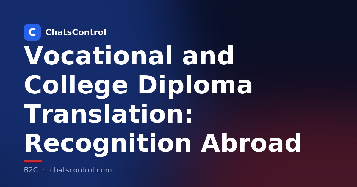 Vocational and College Diploma Translation: Recognition Abroad